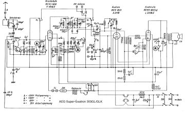 AEG 303GLK schematic circuit diagram